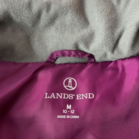 Lands' End Purple Puffer Vest - Picture 11 of 12